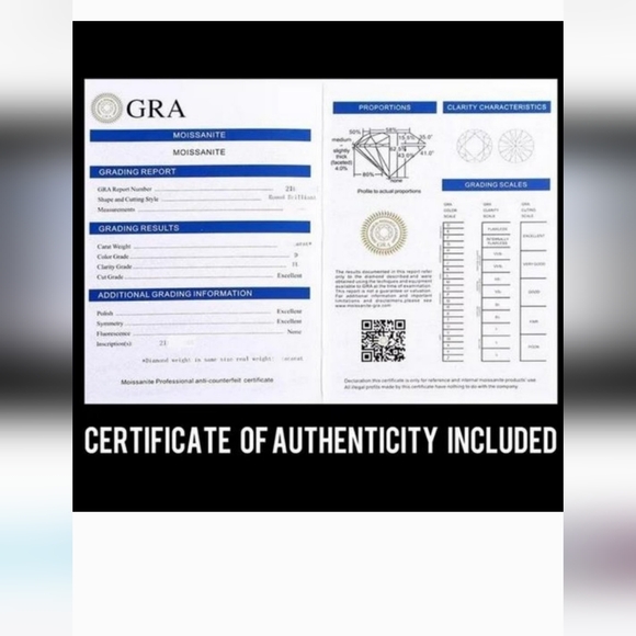 Gorgeous 5 Carat GRA Certified Moissanite Ring 💍 Sz 9! 18k/925 - Picture 8 of 11